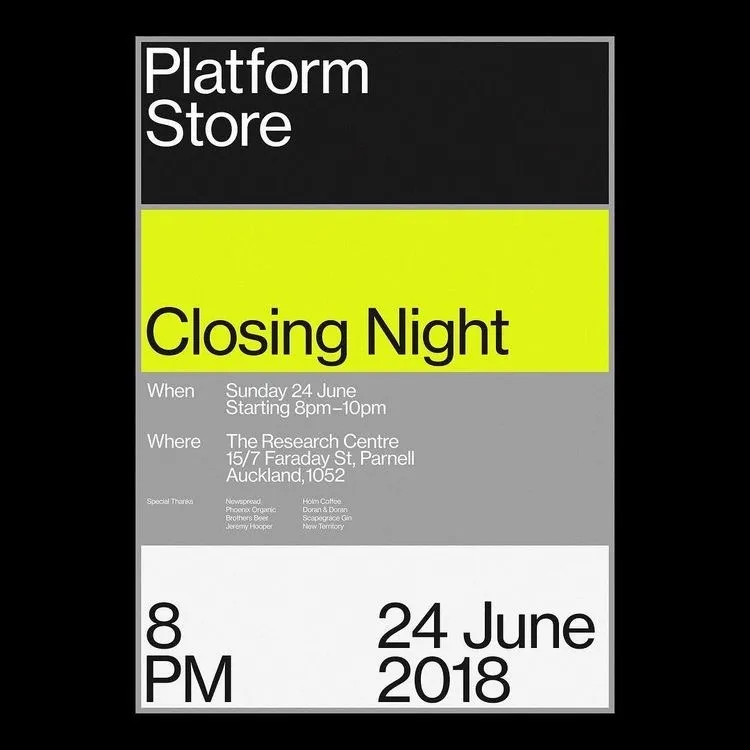 No. 101, poster: bold, editorial, minimal