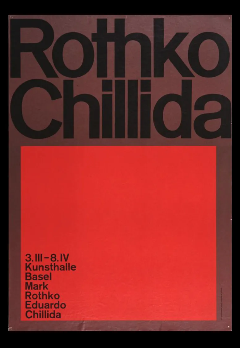 No. 134, poster: bold, serious, minimal