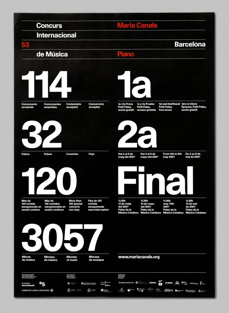 No. 096, poster: bold, serious, editorial