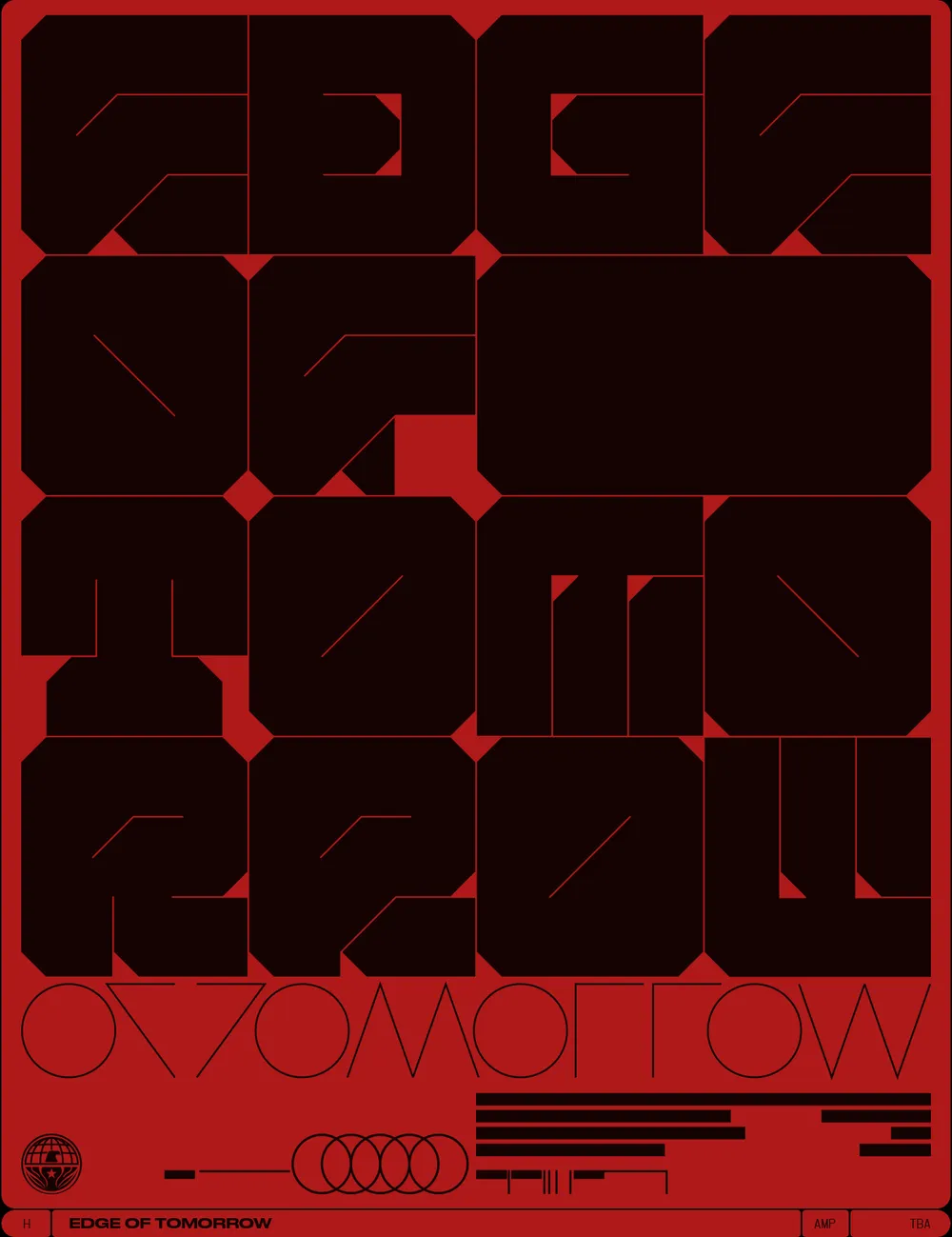 No. 121, poster: bold, futuristic, raw / utilitarian